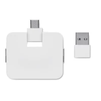 Kép 4/5 - SQUARE-C 4 portos USB hub, fehér