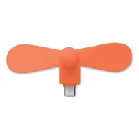 Kép 3/6 - PHAN Hordozható USB ventilátor, narancssárga