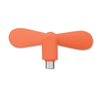 Kép 4/6 - PHAN Hordozható USB ventilátor, narancssárga