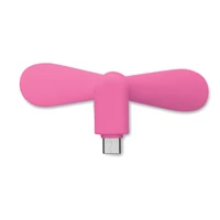 Kép 4/6 - PHAN Hordozható USB ventilátor, fukszia