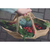 Kép 9/9 - VIVEKA COLOUR Újrahaszn.pamut bevásárlótáska, khaki