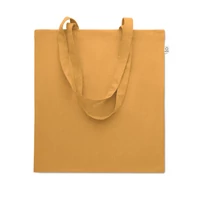 Kép 1/4 - VIVEKA COLOUR Újrahaszn.pamut bevásárlótáska, ochre