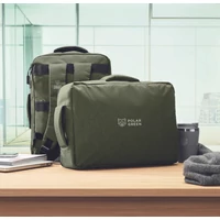 Kép 6/14 - LAUGAR Vékony 15colos laptop hátizsák, katona zöld