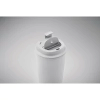 Kép 5/5 - BEIBAKU PLA duplafalú pohár 350 ml, fehér