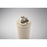 Kép 5/5 - BEIBAKU PLA duplafalú pohár 350 ml, bézs