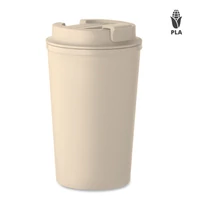 Kép 1/5 - BEIBAKU PLA duplafalú pohár 350 ml, bézs