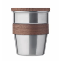 Kép 2/6 - WALNUT Szimplafalú pohár 350 ml, matt ezüst