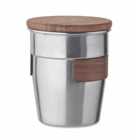 Kép 3/6 - WALNUT Szimplafalú pohár 350 ml, matt ezüst