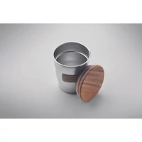 Kép 5/6 - WALNUT Szimplafalú pohár 350 ml, matt ezüst