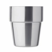 Kép 2/3 - ACERITO Duplafalú pohár 250 ml, matt ezüst