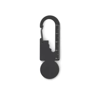 Kép 2/4 - MULTIKEY Multifunkciós érmés kulcstartó, fekete