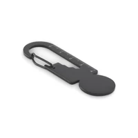 Kép 1/4 - MULTIKEY Multifunkciós érmés kulcstartó, fekete