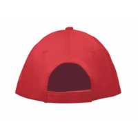 Kép 2/5 - SUNNY 5 panel baseball sapka 180 gr, piros