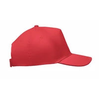 Kép 3/5 - SUNNY 5 panel baseball sapka 180 gr, piros