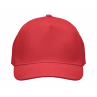Kép 4/5 - SUNNY 5 panel baseball sapka 180 gr, piros
