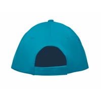 Kép 2/5 - SUNNY 5 panel baseball sapka 180 gr, türkiz