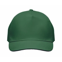 Kép 4/5 - SUNNY 5 panel baseball sapka 180 gr, sötétzöld