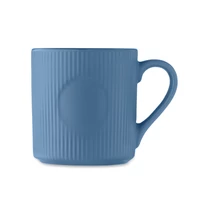 Kép 3/4 - RIBMUG Bordázott kerámia bögre 340 ml, kék