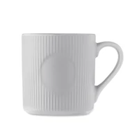 Kép 3/5 - RIBMUG Bordázott kerámia bögre 340 ml, fehér