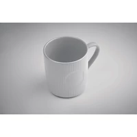 Kép 5/5 - RIBMUG Bordázott kerámia bögre 340 ml, fehér