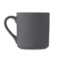 Kép 2/4 - RIBMUG Bordázott kerámia bögre 340 ml, kőszürke