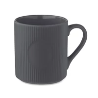 Kép 1/4 - RIBMUG Bordázott kerámia bögre 340 ml, kőszürke
