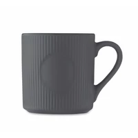 Kép 3/4 - RIBMUG Bordázott kerámia bögre 340 ml, kőszürke