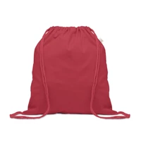 Kép 1/3 - CABETRI COLOUR Újrah. 140g húzózsinóros táska, piros