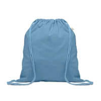 Kép 1/4 - CABETRI COLOUR Újrah. 140g húzózsinóros táska, petrolkék