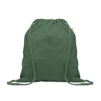 Kép 1/3 - CABETRI COLOUR Újrah. 140g húzózsinóros táska, sötétzöld