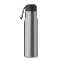 Kép 2/6 - CORDLE Duplafalú palack 500 ml, matt ezüst