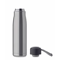 Kép 5/6 - CORDLE Duplafalú palack 500 ml, matt ezüst