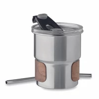 Kép 3/8 - MATE Szimplafalú pohár 260 ml, matt ezüst