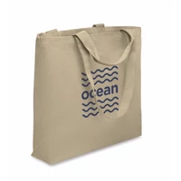 Kép 4/5 - MALDI BEACH Vászon strandtáska 320 g/m², khaki