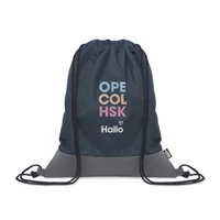 Kép 4/5 - LIBAG RPET és PU húzózsinóros táska, francia tengerészkék