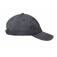 Kép 5/5 - BEAU 6 paneles baseball sapka 265 g, fekete