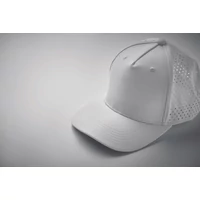 Kép 4/6 - CAPO 5 paneles baseball sapka 130 g, fehér
