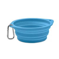 Kép 3/5 - KOLAPDIER Hordozható ivó/etetőtál 350 ml, babakék