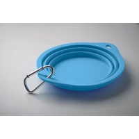 Kép 4/5 - KOLAPDIER Hordozható ivó/etetőtál 350 ml, babakék