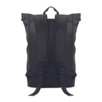 Kép 2/6 - Laptosa 15 colos laptop PU hátizsák, fekete