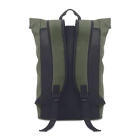 Kép 2/3 - LAPTOSA 15 colos laptop PU hátizsák, sötétzöld