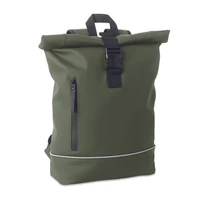Kép 1/3 - LAPTOSA 15 colos laptop PU hátizsák, sötétzöld