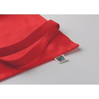 Kép 3/4 - OSOLE+ COLOUR Fairtrade bevásárlótáska 180 g, piros