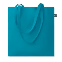 Kép 1/4 - OSOLE+ COLOUR Fairtrade bevásárlótáska 180 g, türkiz