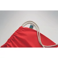 Kép 4/5 - OSOLE DRAW COLOUR Fairtrade zsinóros táska 180 g, piros