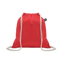 Kép 1/5 - OSOLE DRAW COLOUR Fairtrade zsinóros táska 180 g, piros