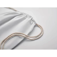 Kép 5/5 - OSOLE DRAW COLOUR Fairtrade zsinóros táska 180 g, fehér