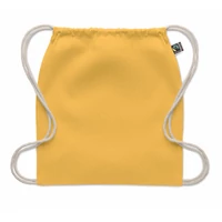 Kép 2/5 - OSOLE DRAW COLOUR Fairtrade zsinóros táska 180 g, sárga