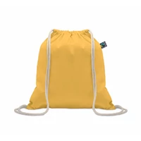 Kép 1/5 - OSOLE DRAW COLOUR Fairtrade zsinóros táska 180 g, sárga