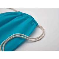 Kép 5/5 - OSOLE DRAW COLOUR Fairtrade zsinóros táska 180 g, türkiz